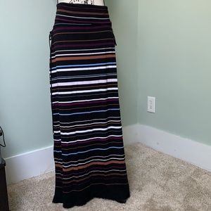 WHBM Striped Maxi Skirt XL